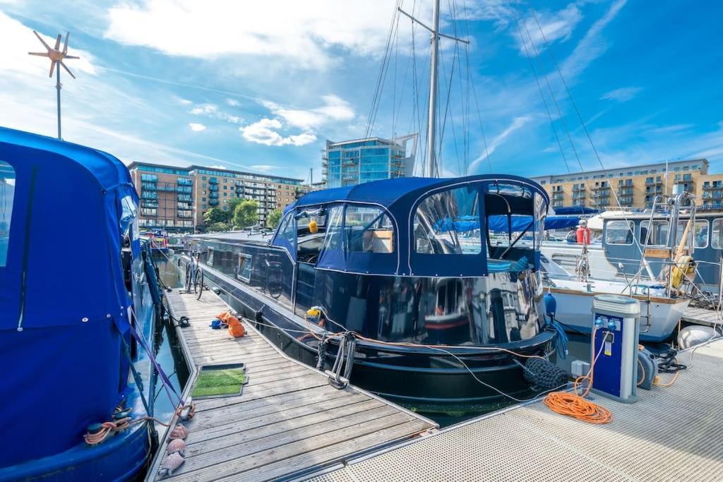 Luxurious Houseboat Near Canary Wharf In לונדון מראה חיצוני תמונה